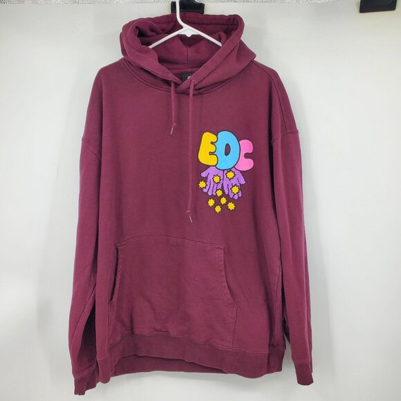Insomniac Other - Insomniac Electric Daisy Carnival Burgundy Pullover Hooded Sweatshirt XL